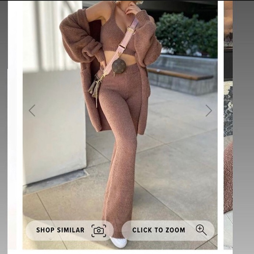 Fashion Nova 3 piece set in the color MOCHA